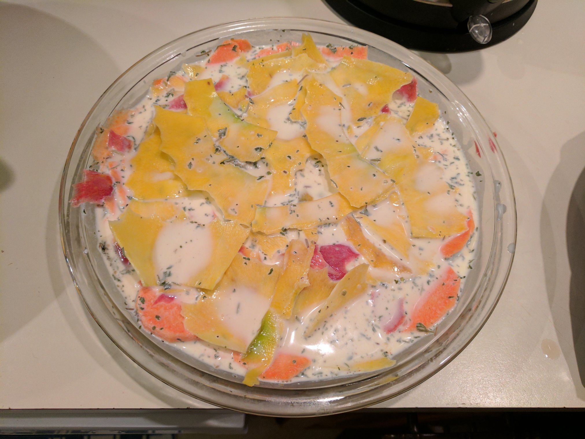 Pre-bake Quiche